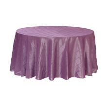 Élégant Aboupe Pintuck Taffeta Couches rondes pour le mariage